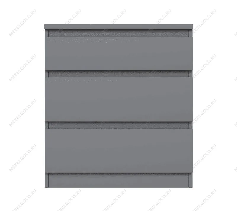 КАСТОР (KULLEN) комод ИКЕА / IKEA комод 3 ящика серый | изображение 1