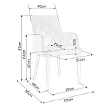 Стул кухонный Signal RICARDO (серый) | изображение 4