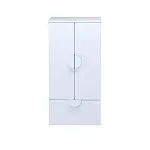 ПИКСИ шкаф распашной с 2 дверьми, полкой и ящиком 60х57х123, робкий подснежник | изображение 1