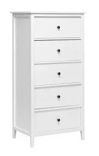 Комод Хитроу (5 ящ) (белый)