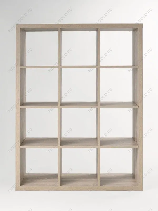 Стеллаж Фора, 12 полок, 112х147х38 см, дуб беленый | изображение 4