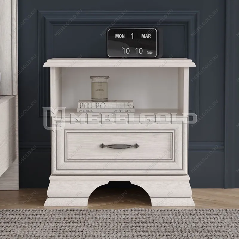 Тумба прикроватная Тиффани 1S вудлайн кремовый | изображение 1