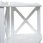 Этажерка-стеллаж угловая Джульетта-3 (молочный дуб) | изображение 2