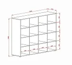 Стеллаж Halmar CABOTO 16 (без ящиков) | изображение 1