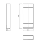 Стеллаж МАКС 100х36х233 белый | изображение 3