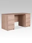 Стол письменный Кастор, 6 ящиков, 151х65х75 см, дуб сонома | изображение 7