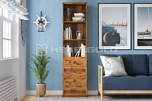 Стеллаж Индиана JREG4SO/50 дуб саттер