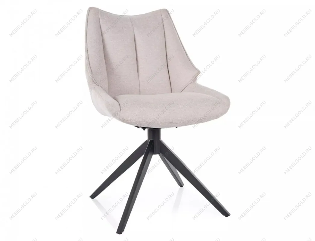 Стул кухонный поворотный Signal CODA Brego 22 (светло-бежевый/черный)