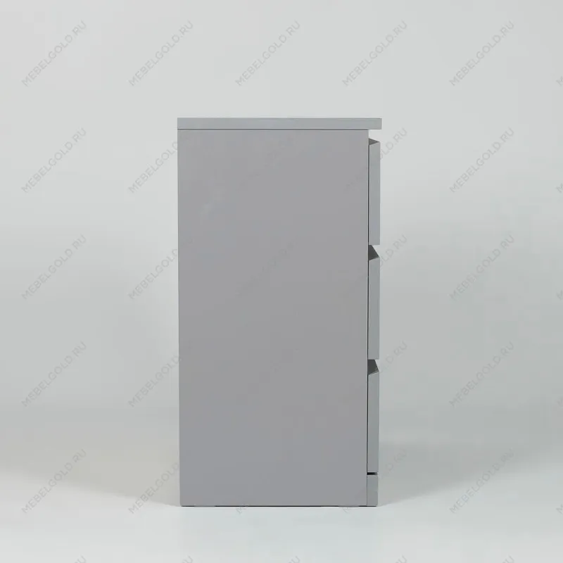 Комод Варма, 3 ящика, 80х78х40 см, эмаль серая | изображение 14