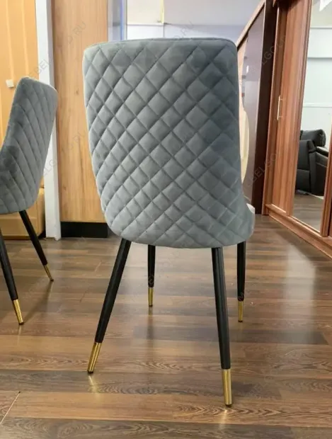 Стул кухонный Signal PIANO Velvet (серый/черный/золотой) | изображение 2