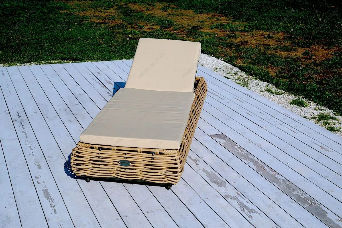 MOKKA MAJORCA Шезлонг, цвет соломенный | изображение 2