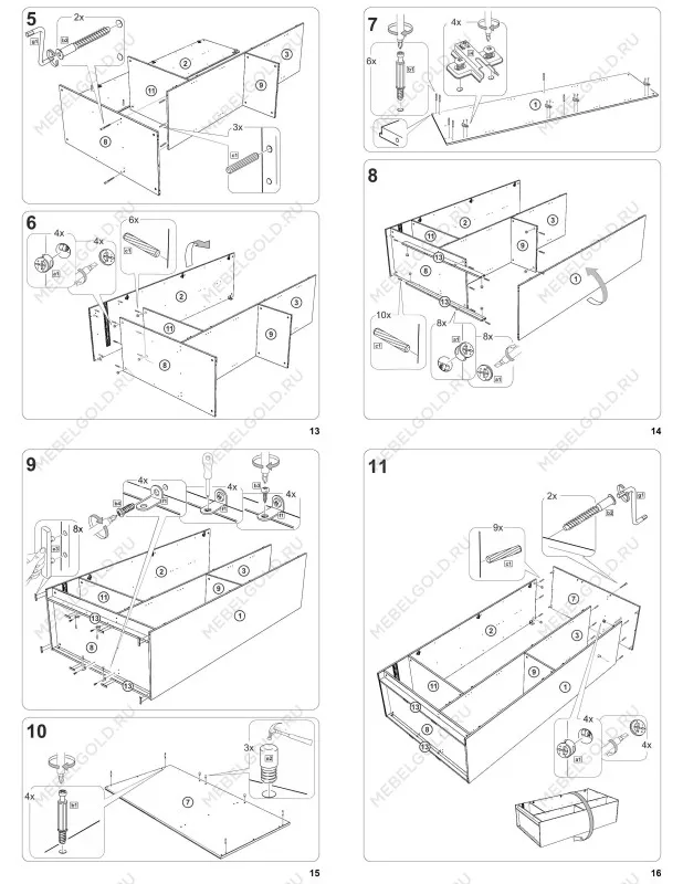 Шкаф Сириус, 3 двери и 1 ящик, 117х59х220 см, черно-коричневый, дуб венге | изображение 18