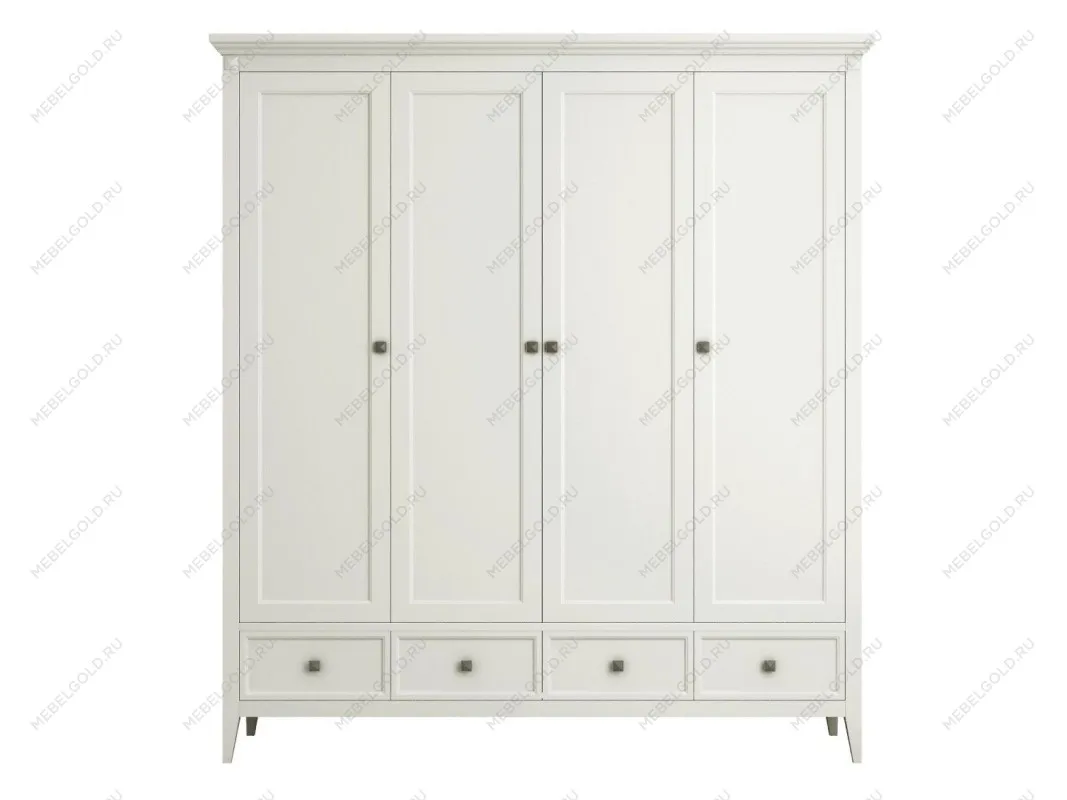 Шкаф четырехстворчатый Manhattan (Молочный)