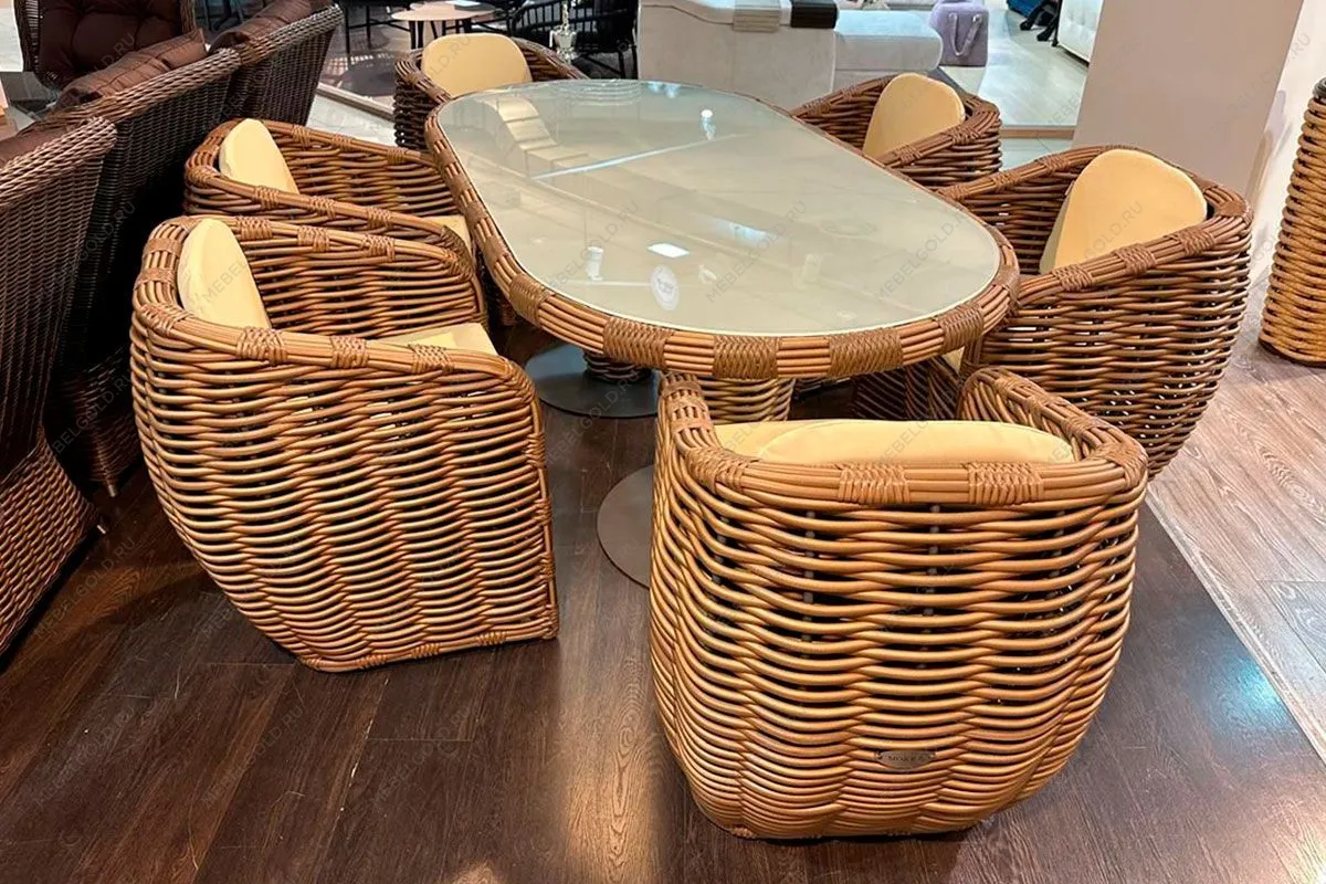 Комплект плетеной мебели МОККА MAJORCA, капучино | изображение 3