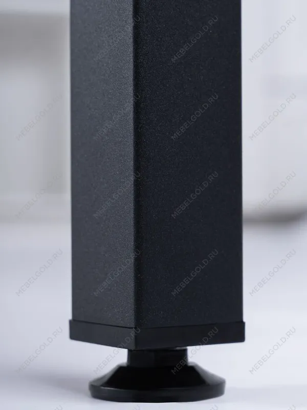 Стол письменный Ингар, с дверцей , 120х75х55 см, серо-бирюзовый/черный, столешница дуб беленый | изображение 8