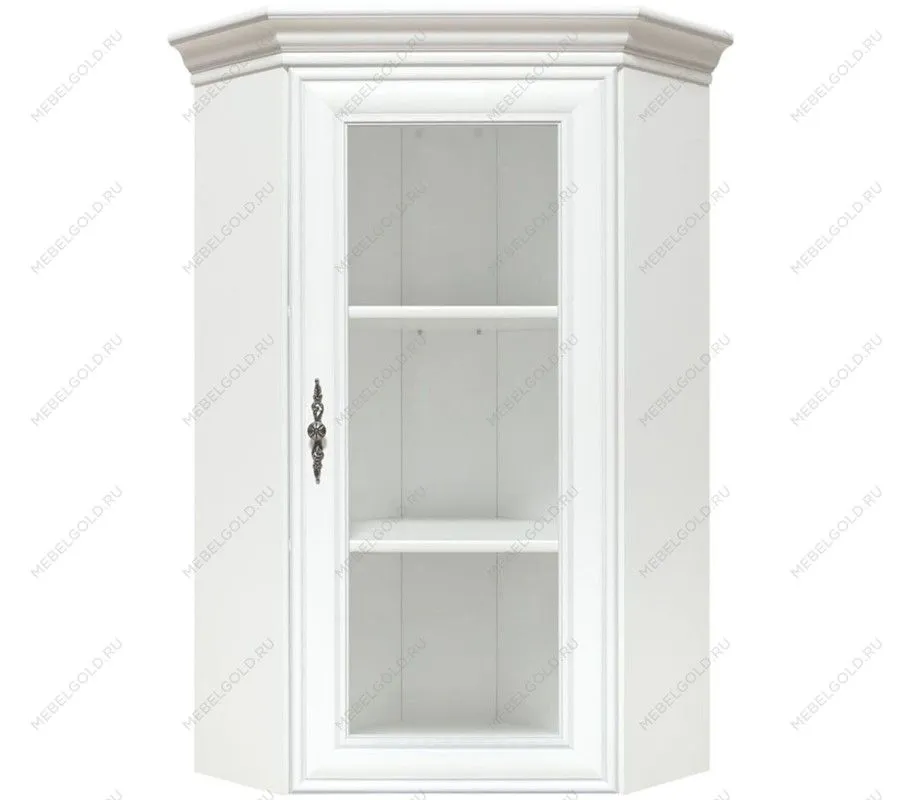 Лобня - Шкаф верхний с витриной Кентаки NADN1W белый