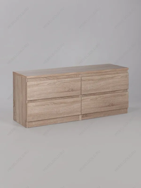 Тумба для ТВ Кастор, 4 ящика, 130х40х54 см, дуб сонома | изображение 8