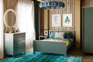 Мебель Сага (Бирюзовый/ясень)