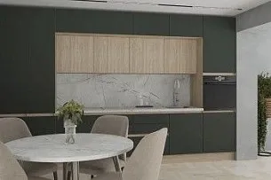 Мебель Женева (Зеленый матовый) для кухни