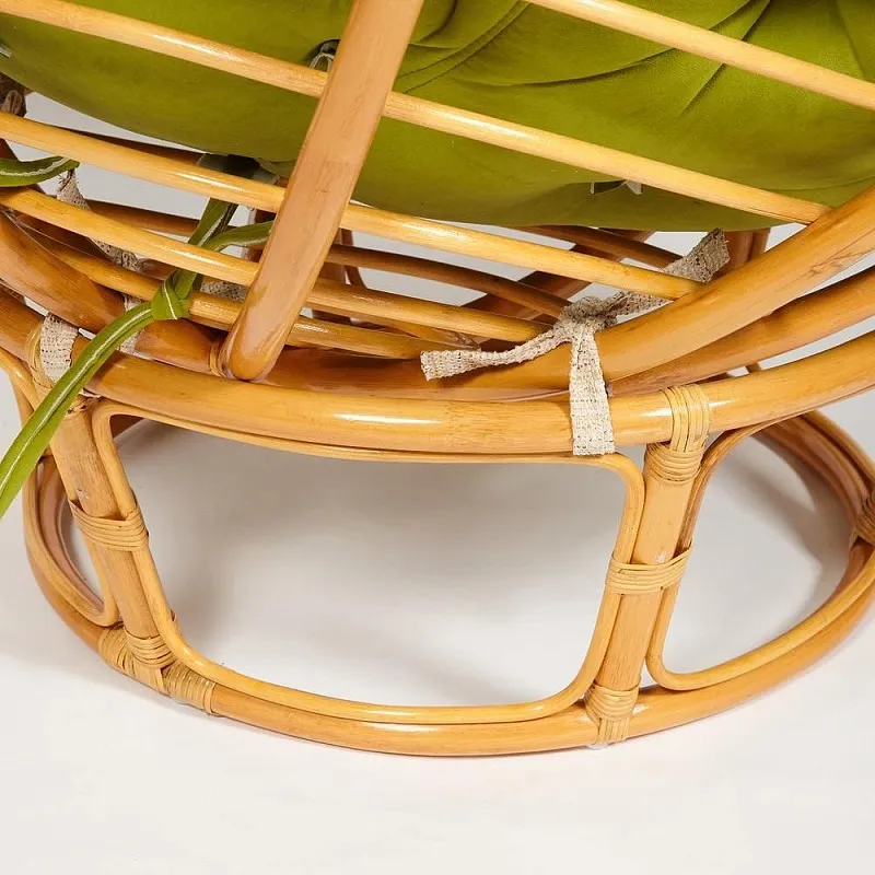 Кресло Papasan с подушкой Светлый мед, флок | изображение 5