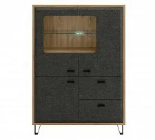 Тумба Грейс KOM2W1D2S с подсветкой