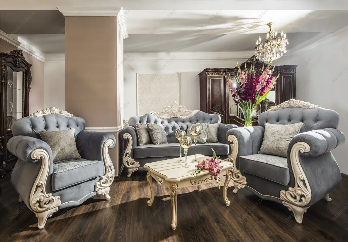 Кресло Афина крем серый | изображение 3