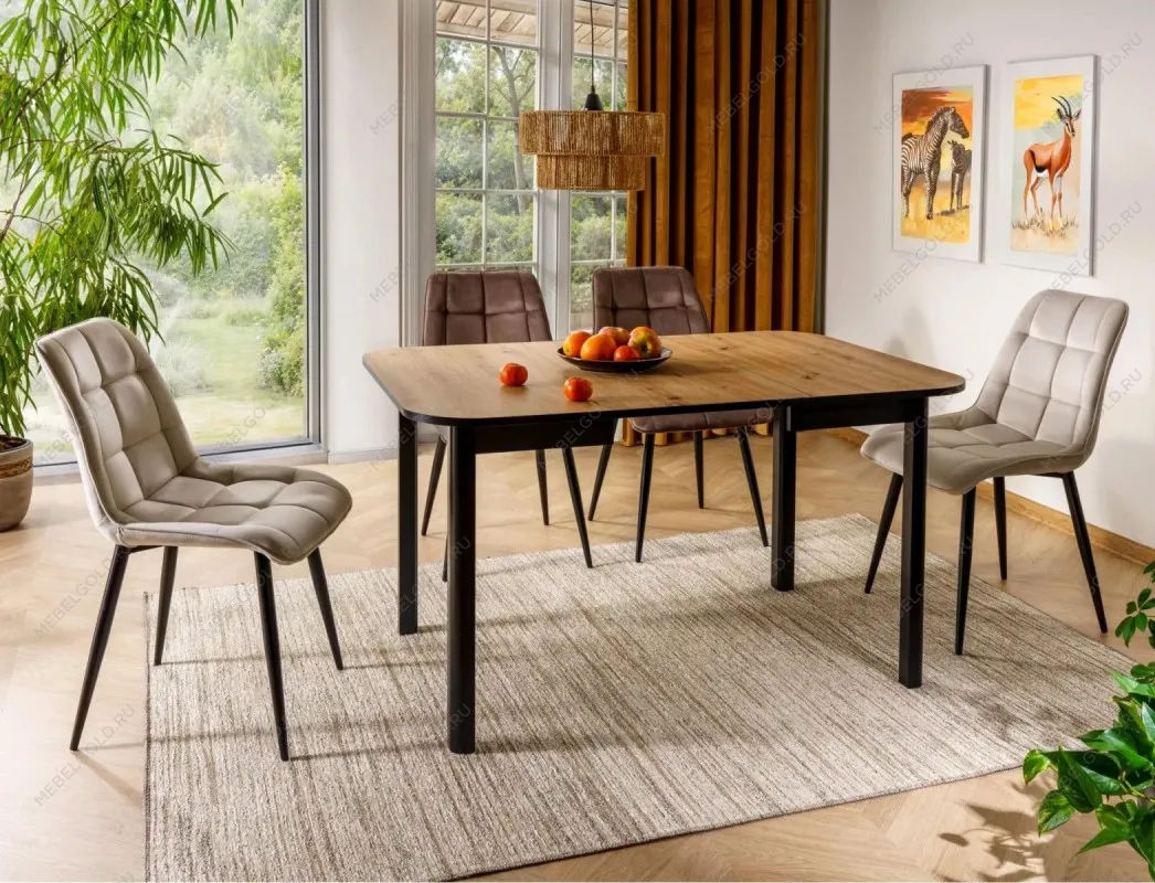 Стул кухонный Signal CHIC Velvet Bluvel 38 (капучино/черный) | изображение 3