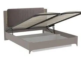 Кровать 1800 NEW (Велюр) с подъемным механизмом, Сиде (1892*2082*1200) Мокко