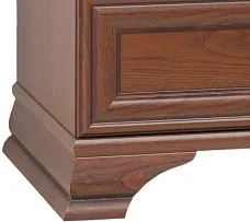 Шкаф с витриной Кентаки REG2W1S каштан