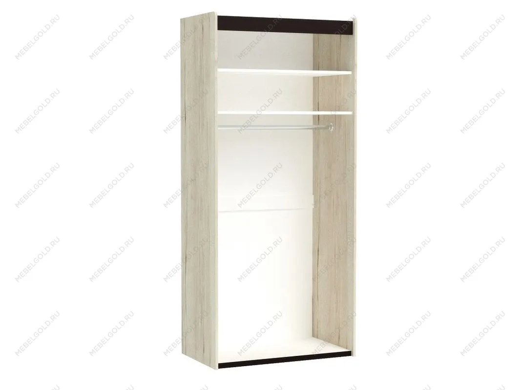 Шкаф М-1, 2-х дверный, Мале (900*530*2000) Дуб галифакс белый, 31207 | изображение 1