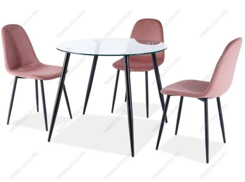 Стул кухонный Signal FOX VELVET (зеленый/черный мат) | изображение 3