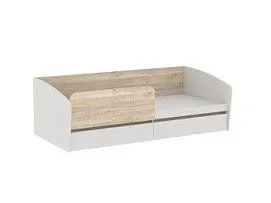 Кровать с ящиками и бортиком Аврора (2042*974*661) Дуб Мария/Кашемир