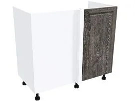 Стол под мойку угловой СМУ-100 п, Грей (900*470*820) Шале Серебро, 21451