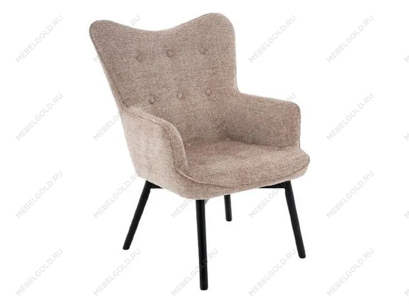 Кресло Signal CARMEN Raven 30 (темно-бежевый/черный мат)