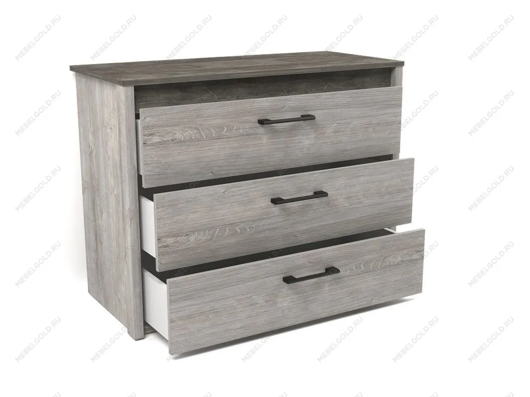 Комод малый NEW, Денвер (970*435*750) Риббек серый, 11718 | изображение 1