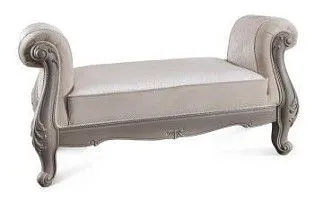 Оттоманка Мокко с двумя подлокотниками серый камень