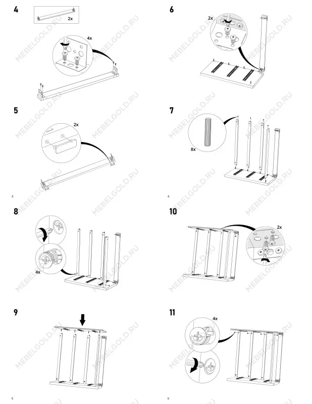 Комод Варма, 6 ящиков, горизонтальный, 160х78х40 см, эмаль белая | изображение 19