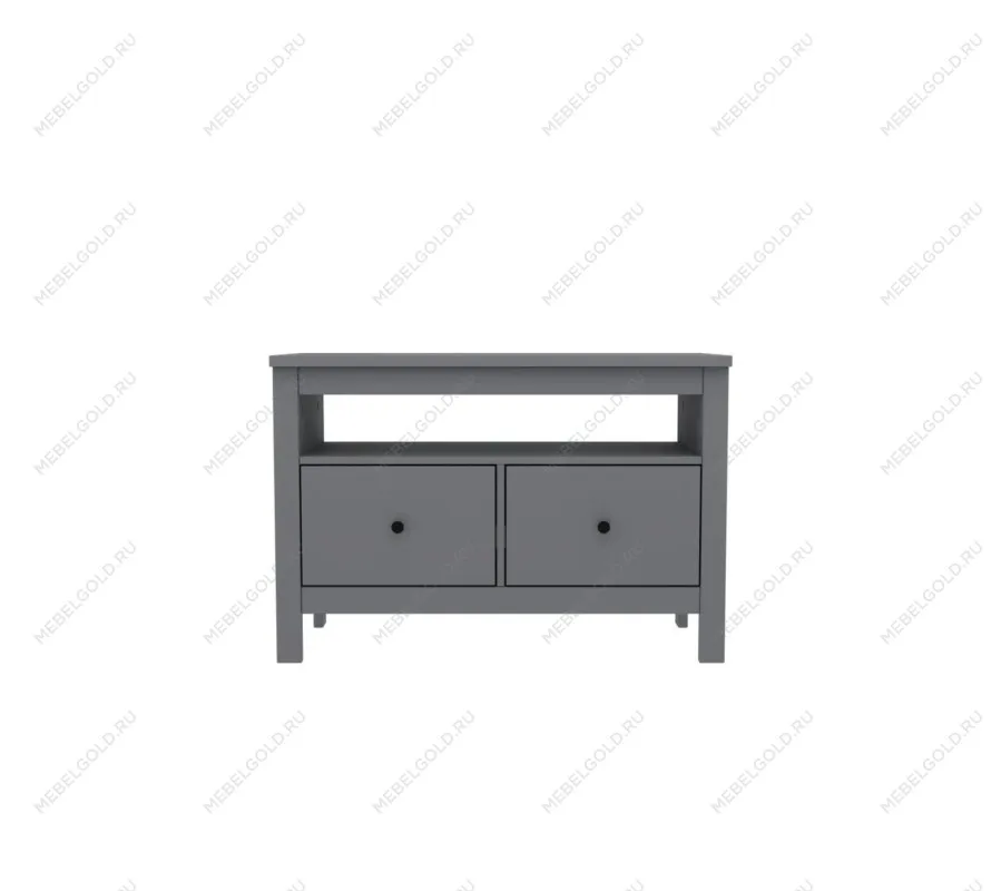 САГА тумба 2 ящика серая | изображение 1