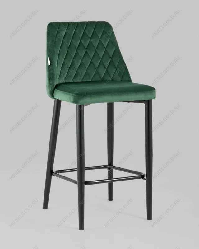 Лобня - Стул полубарный Диего велюр зеленый | изображение 1