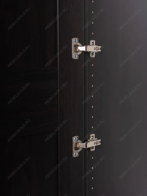 Шкаф Макс, 2 двери, 75х61х233 см, черно-коричневый, дуб венге | изображение 6