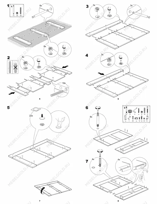Кровать двуспальная Сириус, 160х200 см, белая | изображение 23