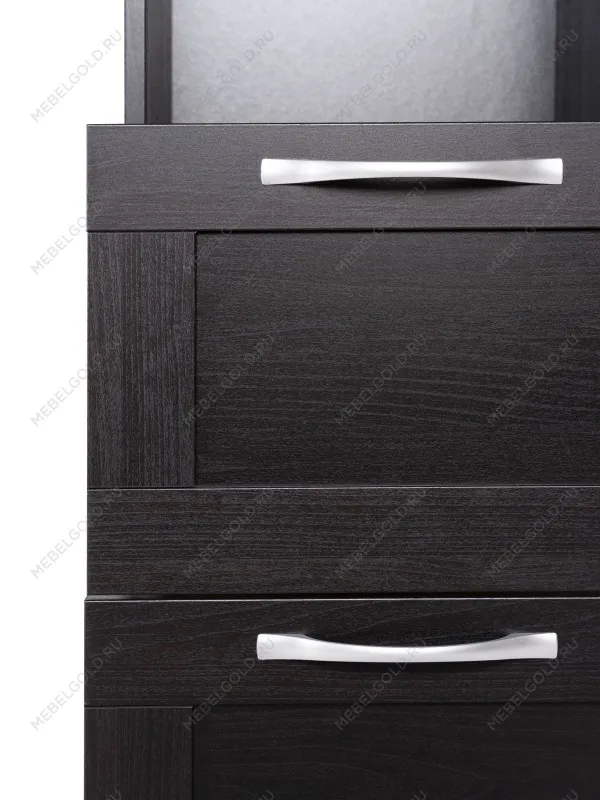 Стеллаж Сириус, 2 ящика, 39х35х190 см, черный, дуб венге | изображение 11