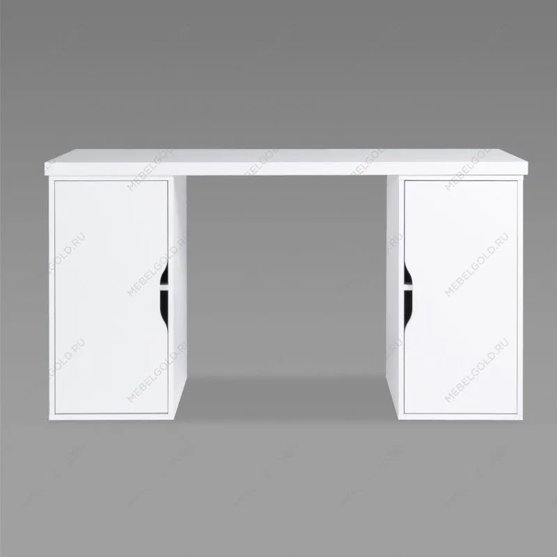 ИНГАР 2/ДВ/ДВ стол письменный 140x75x55, белый | изображение 1