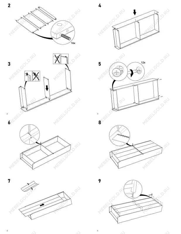 Стеллаж Варма, 6 полок, 38х198х28 см, белый | изображение 12