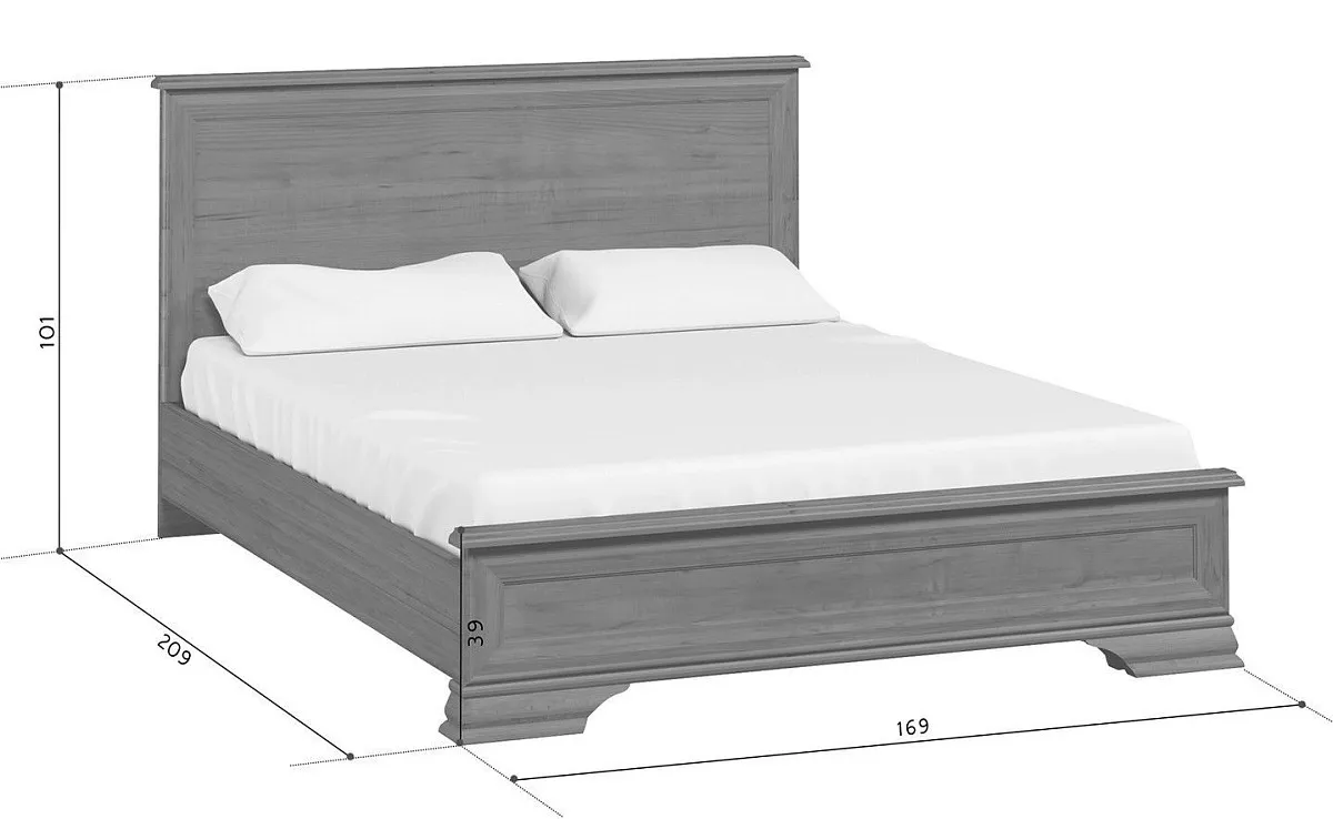 Кровать Кентаки LOZ/160x200 каштан | изображение 2