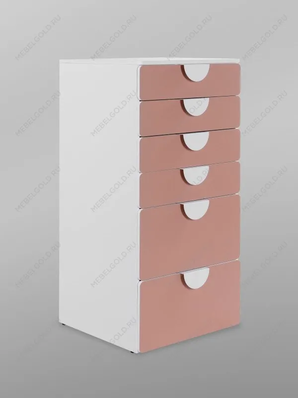 Комод Пикси, 6 ящиков 60x57x120, мечтательный пион | изображение 11