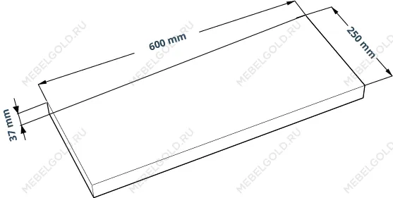 КАЛЛАКС / ФОРА Полка настенная ИКЕА / IKEA 1.6, тамбурат, цвет белый | изображение 2