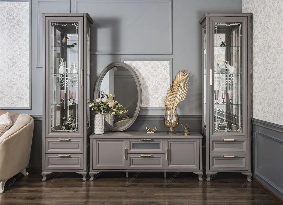 Тумба под телевизор Мокко серый камень | изображение 6