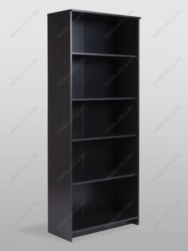 Стеллаж Сириус, 5 полок, 78х35х190 см, черный, дуб венге | изображение 7