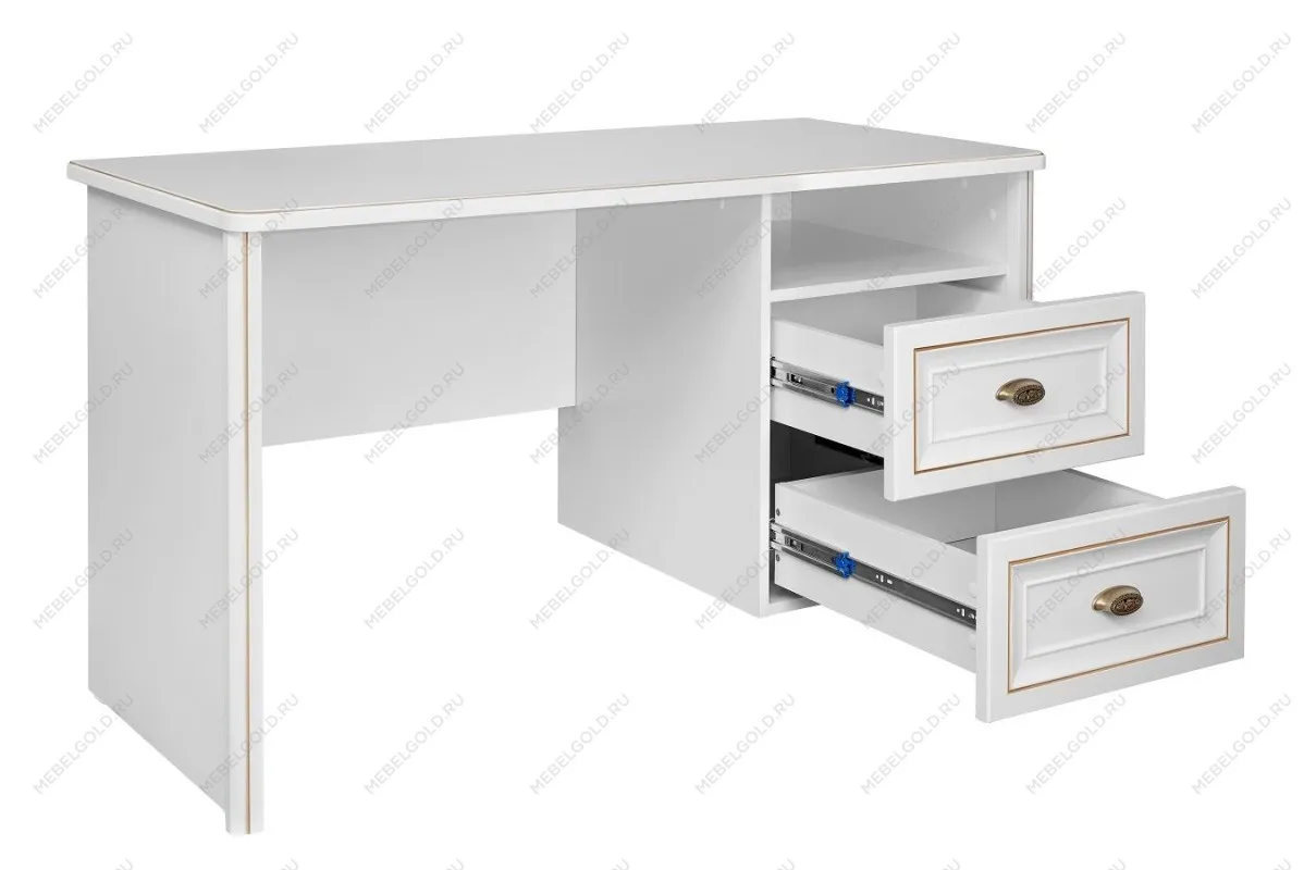 Стол письменный Натали белый глянец - Выставка м. Марьина роща | изображение 1
